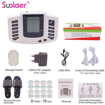 Russian English Button Electrical Muscle Stimulator Body Relax Muscle Massager Pulse Tens Acupuncture Therapy Slipper With Box
Russian English Button Electrical Muscle Stimulator Body Relax Muscle Massager Pulse Tens Acupuncture Therapy Slipper With Box