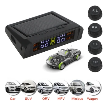 LEEPEE USB or Solar Charging TPMS Car Tire Pressure Alarm Monitor System Auto Alarm tool HD Digital LCD Display
LEEPEE USB or Solar Charging TPMS Car Tire Pressure Alarm Monitor System Auto Alarm tool HD Digital LCD Display