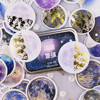 60 pcs /Box Cute Cloud Planet Diamond Golden Foiled Paper Stickers DIY Decorative Stick Label Stationery Kids Gift
60 pcs /Box Cute Cloud Planet Diamond Golden Foiled Paper Stickers DIY Decorative Stick Label Stationery Kids Gift