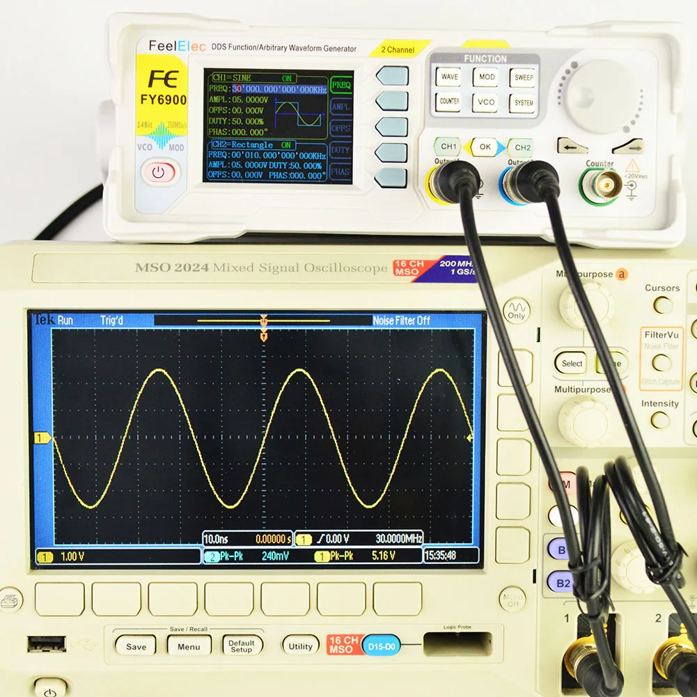 New Hot 2 Channel DDS Arbitrary Waveform Pulse Signal Generator Frequency Counter Direct Digital Synthesizer USJ99 | Инструменты