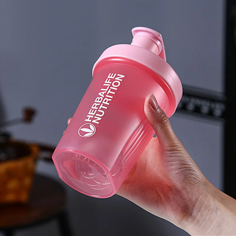 400 Ml Whey Protein Powder Mixing Bottle Sports Fitness Gym Bottle Outdoor Portable Plastic Drinking Bottle Sports Shaker Bottle