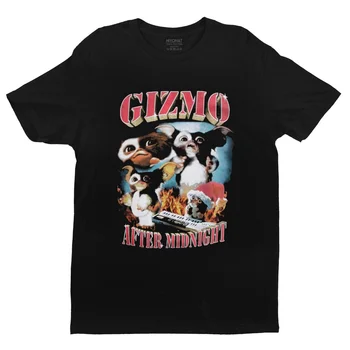 

Retro Gremlin 84 Tshirt Men Gremlins Gizmo Shirt Mogwai Monster Sci Fi Cotton Tee Tops Short Sleeve 80s Movie T-shirt Merch Gift
