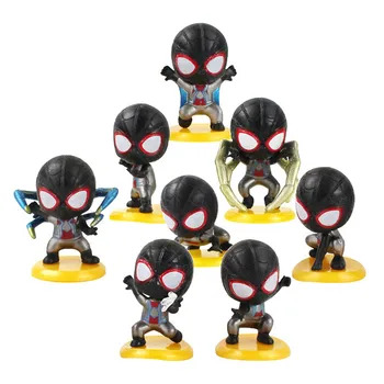 8pcs/set Super Hero Spiderman Iron Spider Q Version Mini Spider Man Action Figure PVC Collectible Model Toys Dolls
8pcs/set Super Hero Spiderman Iron Spider Q Version Mini Spider Man Action Figure PVC Collectible Model Toys Dolls