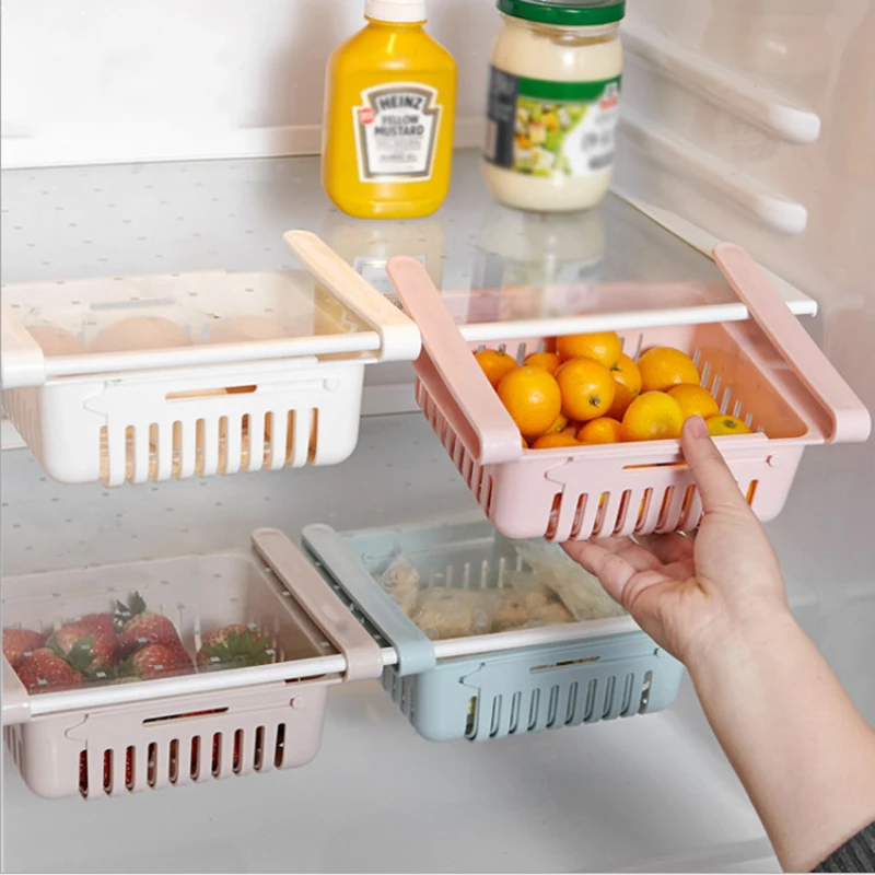 Storage Rack Refrigerator Partition Layer Durable Storage Shelf Fridge Freezer Space Saver Fruit Vegetable Holder Drawer
Storage Rack Refrigerator Partition Layer Durable Storage Shelf Fridge Freezer Space Saver Fruit Vegetable Holder Drawer