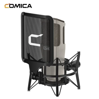 COMICA STM01 Professional Condenser Cardioid Microphone 34mm Large Diaphragm Mic XLR Plug Supports 24V/48V for Studio Vocal
COMICA STM01 Professional Condenser Cardioid Microphone 34mm Large Diaphragm Mic XLR Plug Supports 24V/48V for Studio Vocal