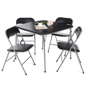 iKayaa Metal Folding Kitchen Dining Table Chair Set Outdoor Camping Picnic Table Set Foldable Furniture 1pcs Table 4 pcs Chairs
iKayaa Metal Folding Kitchen Dining Table Chair Set Outdoor Camping Picnic Table Set Foldable Furniture 1pcs Table 4 pcs Chairs