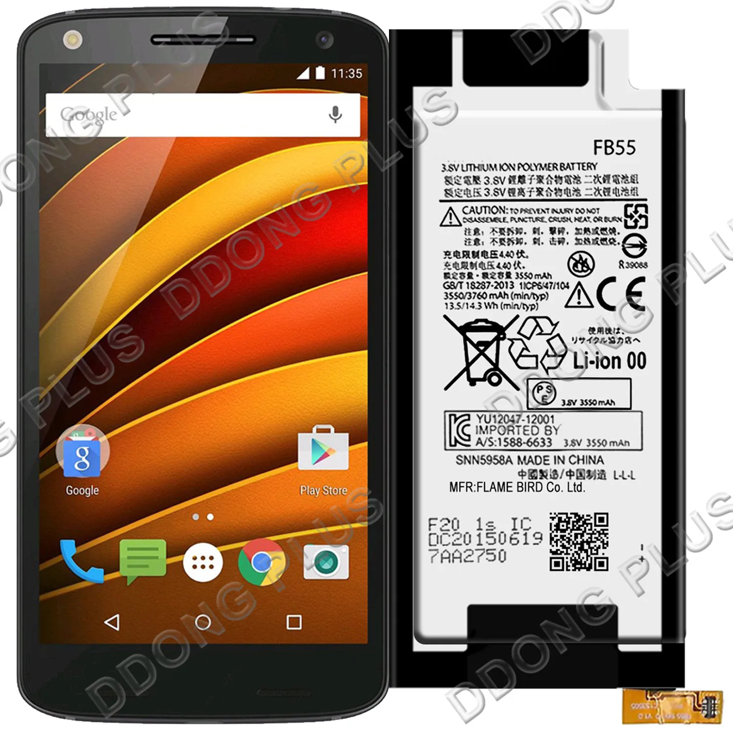 FB55 Battery For Motorola Droid Turbo 2 XT1580 XT1581 XT1585 SNN5958A Replacement Repair Part | Мобильные телефоны и