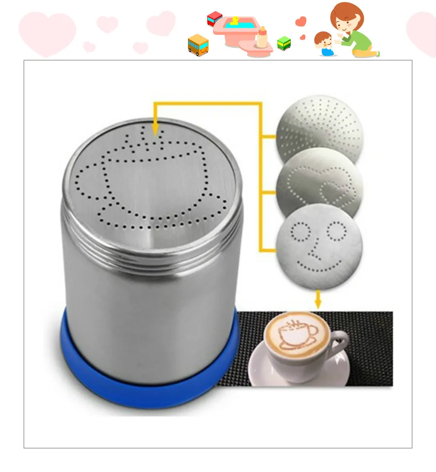 Fancy Coffee Stainless Steel Drawing Die Sprinkle Coffee Powder Duster Shaker Coffee Decoration Shaker Cocoa Powder Sprinkler
Fancy Coffee Stainless Steel Drawing Die Sprinkle Coffee Powder Duster Shaker Coffee Decoration Shaker Cocoa Powder Sprinkler