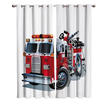 Cartoon Fire Truck Curtains For Window Treatment Blinds Drapes Window Curtains For Living Room Bedroom Blinds
Cartoon Fire Truck Curtains For Window Treatment Blinds Drapes Window Curtains For Living Room Bedroom Blinds