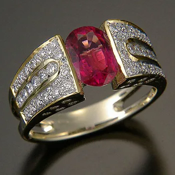 Huitan New Arrival Ethnic Style Women Ring Solitaire Red Stone Wedding Anniversary Ring for Lover Fancy Mother’s Birthday Gifts
Huitan New Arrival Ethnic Style Women Ring Solitaire Red Stone Wedding Anniversary Ring for Lover Fancy Mother’s Birthday Gifts