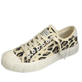 Hot Selling Fashion Spring Women Canvas Shoes Leopard Lace Up Lady Sneakers Flat Heel Thick Canvas Tiger Fashion Shoes T1-08 
Hot Selling Fashion Spring Women Canvas Shoes Leopard Lace Up Lady Sneakers Flat Heel Thick Canvas Tiger Fashion Shoes T1-08
