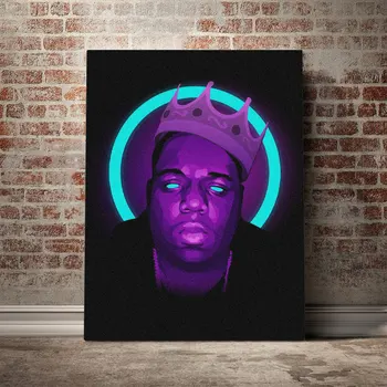 The Notorious BIG Neon Poster Framed Wooden Canvas Wall Art Decoration prints for living room Home bedroom Frame decor painting
The Notorious BIG Neon Poster Framed Wooden Canvas Wall Art Decoration prints for living room Home bedroom Frame decor painting