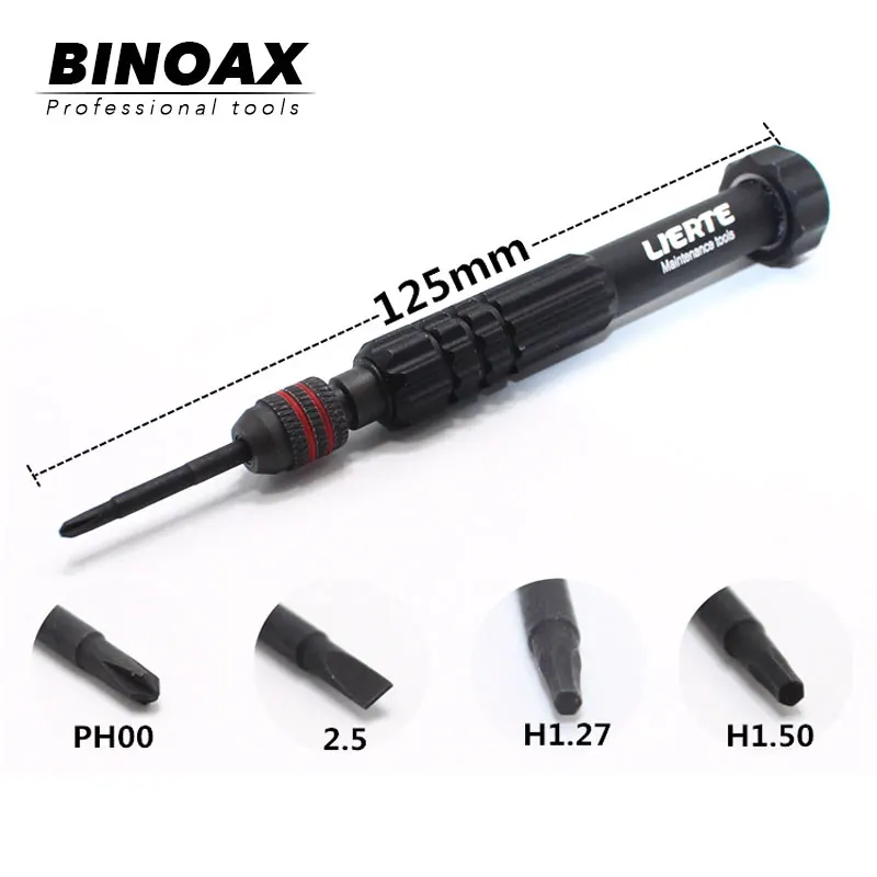 BINOAX 4 In 1 Screwdriver Tool Set Kit For E-cigarette Nebulizer Repair H1.50 H1.27 PH00 2.5-
BINOAX 4 In 1 Screwdriver Tool Set Kit For E-cigarette Nebulizer Repair H1.50 H1.27 PH00 2.5-