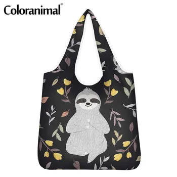 Coloranimal Cute Cartoon Sloth Pattern Shopper Bag for Ladies Large Foldable Eco-Friendly Bags Protable Grocery Bags for Women
Coloranimal Cute Cartoon Sloth Pattern Shopper Bag for Ladies Large Foldable Eco-Friendly Bags Protable Grocery Bags for Women