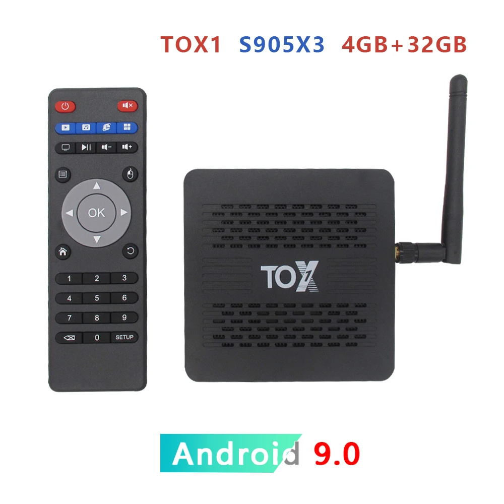 2020 New TOX1 TV Box Amlogic S905X3 Android 9.0 4GB 32GB Set top box 2.4G 5G WiFi Bluetooth 1000M 4K HD Youtube Netflix
2020 New TOX1 TV Box Amlogic S905X3 Android 9.0 4GB 32GB Set top box 2.4G 5G WiFi Bluetooth 1000M 4K HD Youtube Netflix