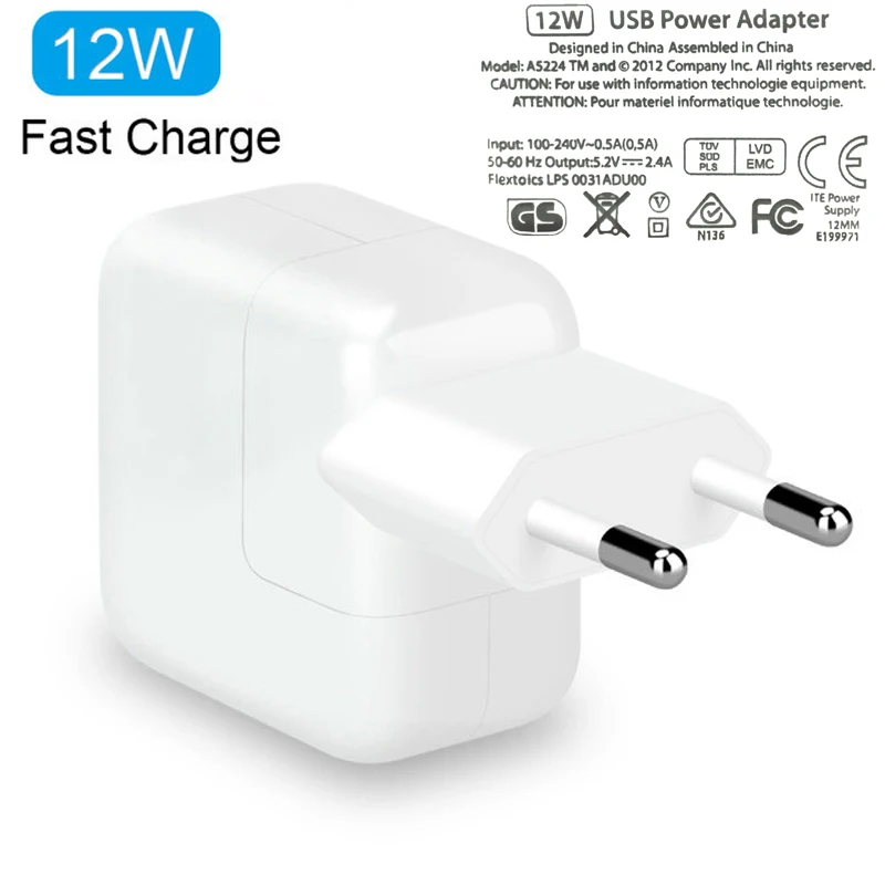 12W 2.4A USB Fast Charging Power Adapter Phone Travel Home Charger for iPhone 11 X 8 Plus 7 6S 5S iPad Mini Air For Samsung EU
12W 2.4A USB Fast Charging Power Adapter Phone Travel Home Charger for iPhone 11 X 8 Plus 7 6S 5S iPad Mini Air For Samsung EU
