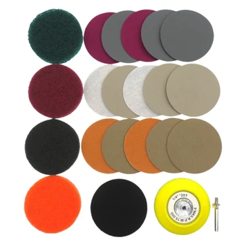 DHBH-21Pcs/Set 3Inch DIY Car Lights Kit Automotive Polishing Scouring Cloth Set Headlight Repairing Kit Sandpaper
DHBH-21Pcs/Set 3Inch DIY Car Lights Kit Automotive Polishing Scouring Cloth Set Headlight Repairing Kit Sandpaper