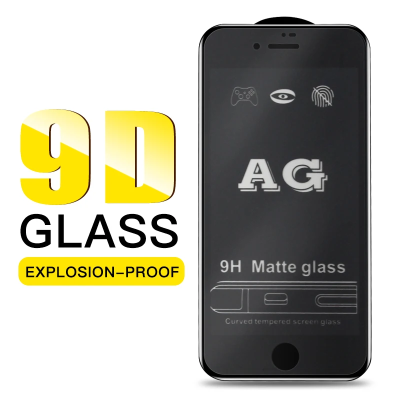9D Anti-glare Matte Full Tempered Glass Screen Protector For iphone XS Max XR 7 8 6S Plus Anti Fingerprints Glass Film
9D Anti-glare Matte Full Tempered Glass Screen Protector For iphone XS Max XR 7 8 6S Plus Anti Fingerprints Glass Film