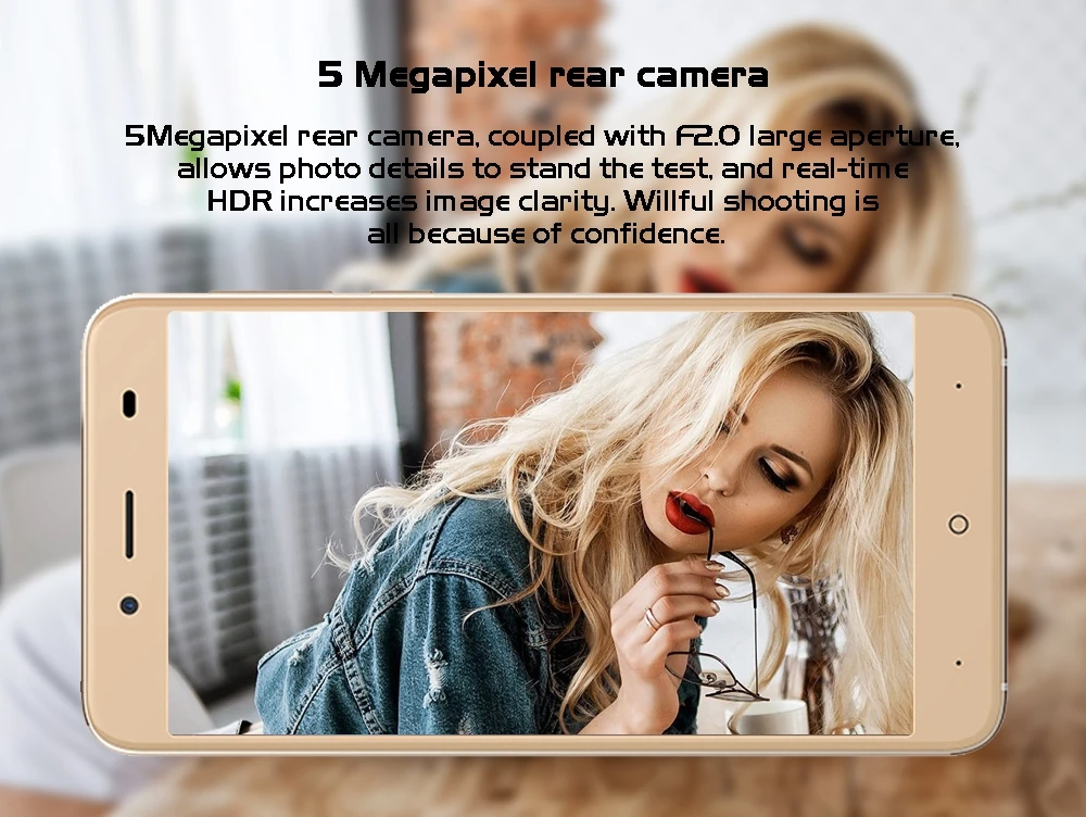 5 Megapixel rear camera