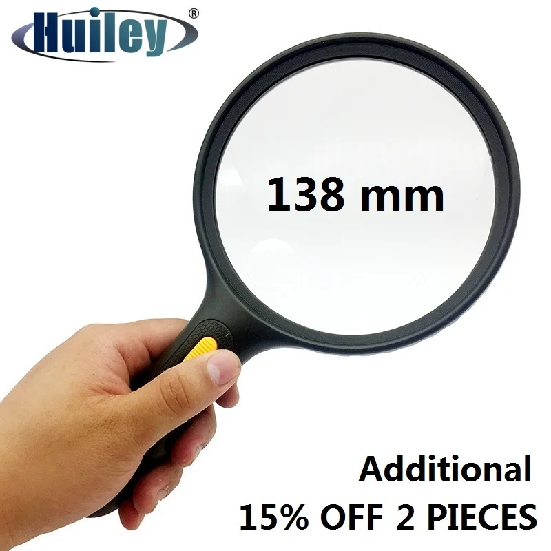 138 mm LED Lighted Magnifier Illuminated Handheld Magnifying Glass Tool Double Magnification Reading Collecting Stamps Coins
138 mm LED Lighted Magnifier Illuminated Handheld Magnifying Glass Tool Double Magnification Reading Collecting Stamps Coins