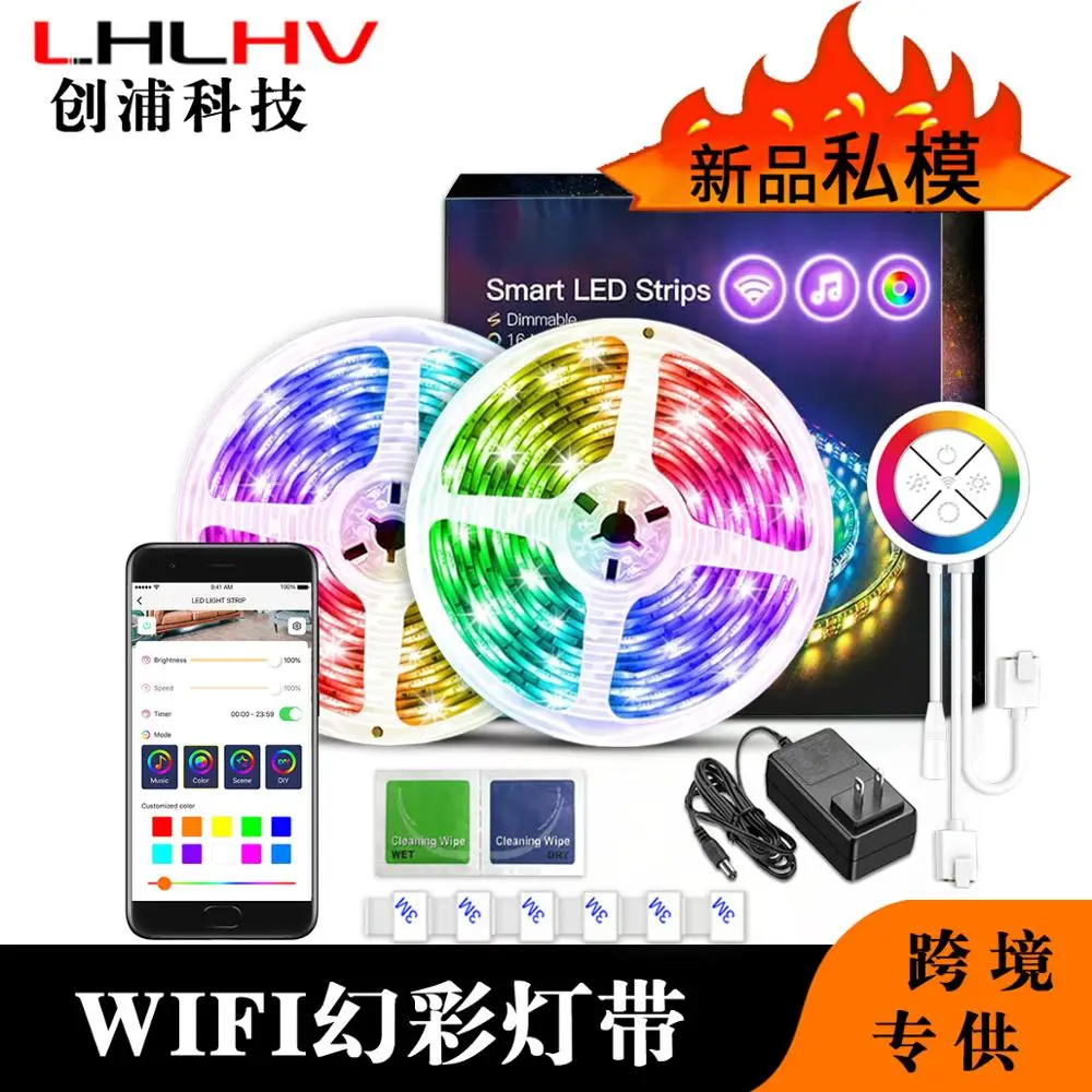 ADD RGBIC LED Strip Light Magic Dream Color Chasing Effect Bluetooth APP RF Remote 12V 5050 Full Set Room LED Strip Rope
ADD RGBIC LED Strip Light Magic Dream Color Chasing Effect Bluetooth APP RF Remote 12V 5050 Full Set Room LED Strip Rope