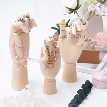 Solid Wood Hand Ring Bracelets Display Holder Bangle Display Stand Ring Display Stand Hand Model
Solid Wood Hand Ring Bracelets Display Holder Bangle Display Stand Ring Display Stand Hand Model