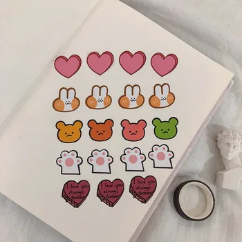 1 Sheet Kawaii Bear Stationery Sticker Cute Rabbit Sticker Heart Shape Decorative Stickers For DIY Diary Scrapbooking Supplies
1 Sheet Kawaii Bear Stationery Sticker Cute Rabbit Sticker Heart Shape Decorative Stickers For DIY Diary Scrapbooking Supplies