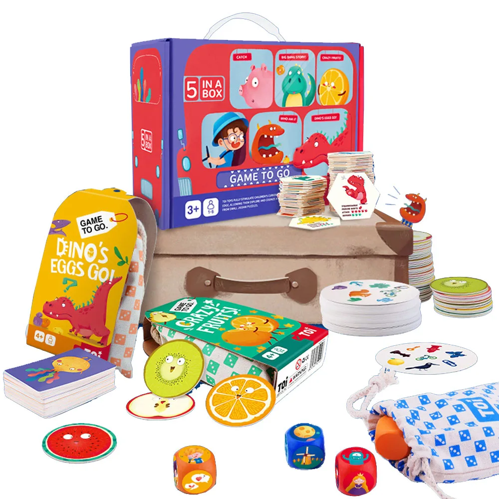 Desktop Game Matching Memory Imagination 5-in-1 Focus Observation party games Kids Gifts box Creative Learning Toys for Children
Desktop Game Matching Memory Imagination 5-in-1 Focus Observation party games Kids Gifts box Creative Learning Toys for Children