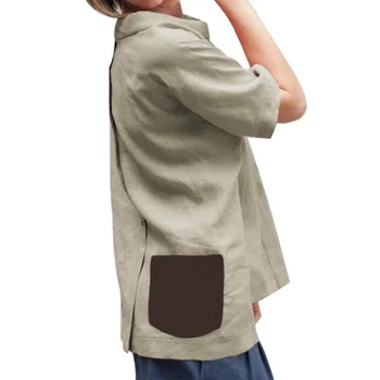 2019 New Summer Women's Retro Casual Short Sleeve Shirts Button Pocket Patch Shirt Loose Plus Size Cotton Top
2019 New Summer Women's Retro Casual Short Sleeve Shirts Button Pocket Patch Shirt Loose Plus Size Cotton Top