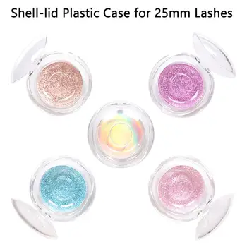 Print Logo on Shell-lid 25mm Lash Case Multiple Glitter Backgrounds High Quality Plastic Round Cases for Long Wispy Eyelashes
Print Logo on Shell-lid 25mm Lash Case Multiple Glitter Backgrounds High Quality Plastic Round Cases for Long Wispy Eyelashes