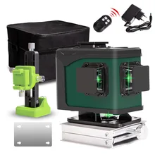 4D Laser Level 12/16 Lines Self-Leveling 360 Green Laser Beam Line Horizontal Vertical Cross Lines Indoors and Outdoors
4D Laser Level 12/16 Lines Self-Leveling 360 Green Laser Beam Line Horizontal Vertical Cross Lines Indoors and Outdoors
