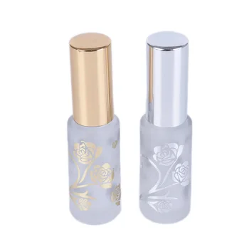 1PCS Portable 12ml Frosted Glass Perfume Bottles Empty Spray Atomizer Refillable Bottle Scent Case With Travel Size