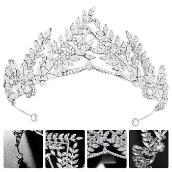 Wedding Crystal Crown Delicate Luxury Leaves Tiara Crown Exquisite Pageant Tiara Heir Band Headdress Wedding Hair Accessories
Wedding Crystal Crown Delicate Luxury Leaves Tiara Crown Exquisite Pageant Tiara Heir Band Headdress Wedding Hair Accessories