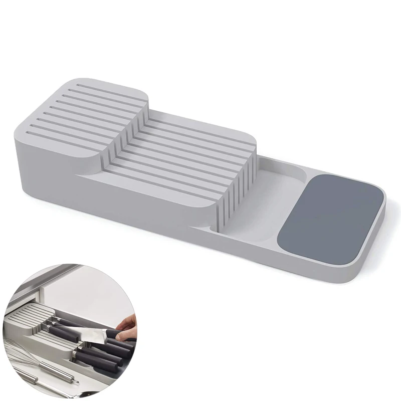 LMETJMA Knife Block Holder Double-layer Kitchen Drawer Knife Storage Organizer Tray Universal Knives Stand Organizer KC0301
LMETJMA Knife Block Holder Double-layer Kitchen Drawer Knife Storage Organizer Tray Universal Knives Stand Organizer KC0301