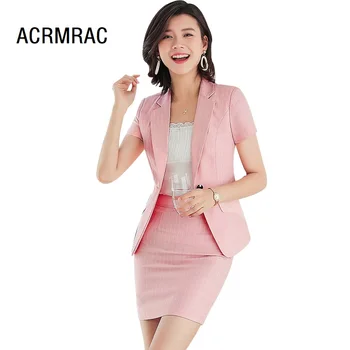 Women suits summer Short sleeve stripe blazers skirt Office Lady Formal Work clothes women skirt suits woman set suits 6507
Women suits summer Short sleeve stripe blazers skirt Office Lady Formal Work clothes women skirt suits woman set suits 6507