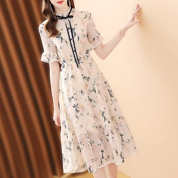 Summer Fairy Chiffon Fragmented Dresses Mid-long Women's 2020 New Style Slim Popular
Summer Fairy Chiffon Fragmented Dresses Mid-long Women's 2020 New Style Slim Popular
