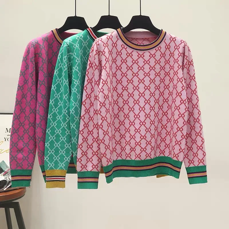 Autumn And Winter New Loose Knit Sweater Korean Style Pullover Round Neck Geometric Clash Jacquard Casual Sweater Jumper
Autumn And Winter New Loose Knit Sweater Korean Style Pullover Round Neck Geometric Clash Jacquard Casual Sweater Jumper