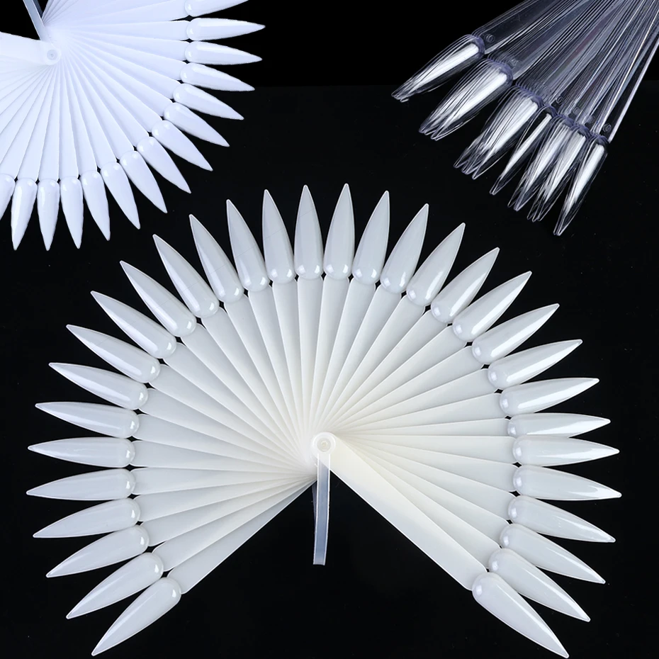 32pcs Sharp Fan Shaped False Nails Display Practise Card Natural Clear White Acrylic UV Gel Fake Nail Tips DIY Manicure JI1503-2
32pcs Sharp Fan Shaped False Nails Display Practise Card Natural Clear White Acrylic UV Gel Fake Nail Tips DIY Manicure JI1503-2