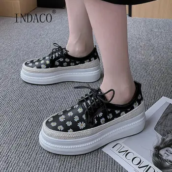 New Designer Shoes Woman Sneakers Leather Flats Daisy Thick Bottom Shoes White Casual Shoes Height Increase
New Designer Shoes Woman Sneakers Leather Flats Daisy Thick Bottom Shoes White Casual Shoes Height Increase