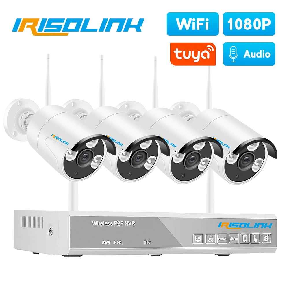 Irisolink Tuya P2P 4CH NVR CCTV Camera System Audio Record Outdoor Wifi IP Security Camera Set Video Surveillance Kit
Irisolink Tuya P2P 4CH NVR CCTV Camera System Audio Record Outdoor Wifi IP Security Camera Set Video Surveillance Kit