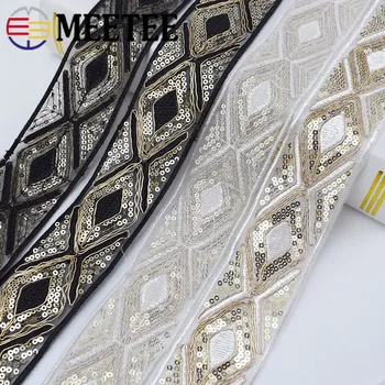 6m Ethnic Gold Thread Mesh Sequins Webbing Ribbons Tape Shoes Dress Decorative Embroidered Lace Trims DIY Sewing Accessories
6m Ethnic Gold Thread Mesh Sequins Webbing Ribbons Tape Shoes Dress Decorative Embroidered Lace Trims DIY Sewing Accessories