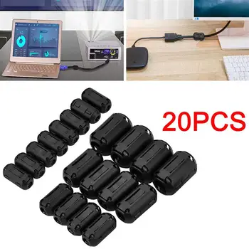 20PCS/5Set VGA Line Data Line Anti Jamming Magnetic Ring For Video Audio Line Filtering Noise Filter Cable Ring For USB Cable
20PCS/5Set VGA Line Data Line Anti Jamming Magnetic Ring For Video Audio Line Filtering Noise Filter Cable Ring For USB Cable