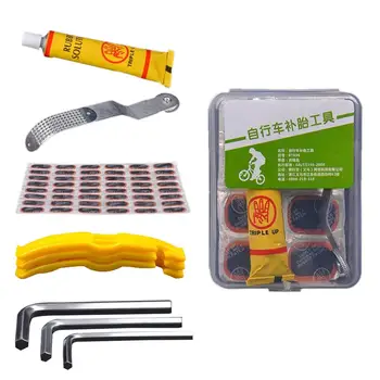 Bicycle Tire Repair Tools Kit Cycling Flat Tire Repair Rubber Patch Glue Lever Set Portable for Motor Bike Cycling Mountain Bike
Bicycle Tire Repair Tools Kit Cycling Flat Tire Repair Rubber Patch Glue Lever Set Portable for Motor Bike Cycling Mountain Bike