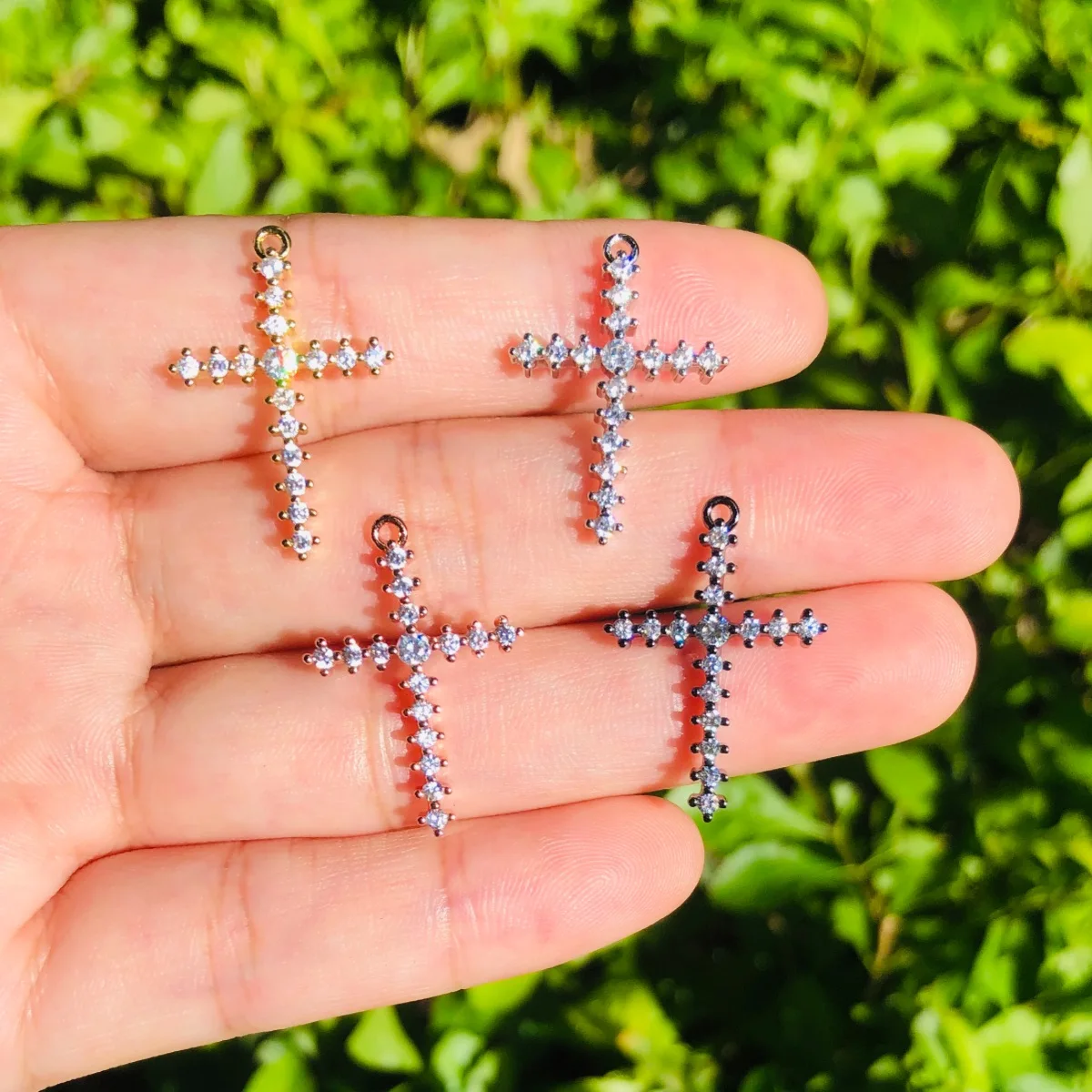 5pcs Small Size Cross Charms for Women Bracelet Earring Making Men Necklace Pendant Clear Rhinestone Jewelry Handcraft Accessory
5pcs Small Size Cross Charms for Women Bracelet Earring Making Men Necklace Pendant Clear Rhinestone Jewelry Handcraft Accessory