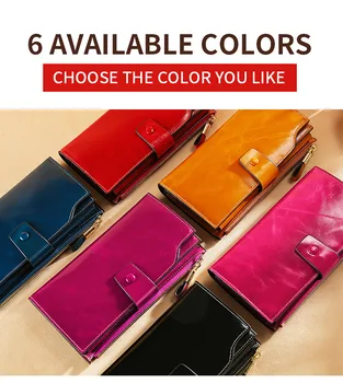 Classical Style Three Fold Genuine Leather RFID Long Wallet Large Capacity Oil Wax Zipper Purse Card Holder
Classical Style Three Fold Genuine Leather RFID Long Wallet Large Capacity Oil Wax Zipper Purse Card Holder