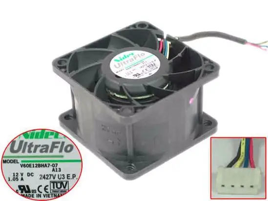 4-проводной вентилятор охлаждения сервера Nidec V60E12BHA7-07 DC 12V 1.05A 60x60x38 мм
4-проводной вентилятор охлаждения сервера Nidec V60E12BHA7-07 DC 12V 1.05A 60x60x38 мм