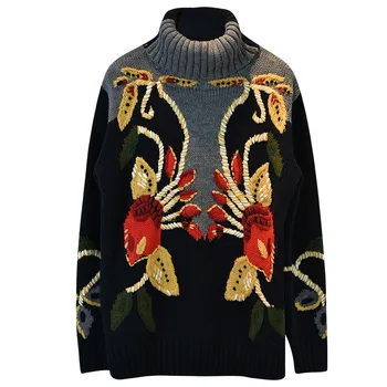 New Women Ladies Cute Autumn Winter Luxury embroidery Flower vintage Striped Casual Sweaters Pullover High quality #N118
New Women Ladies Cute Autumn Winter Luxury embroidery Flower vintage Striped Casual Sweaters Pullover High quality #N118