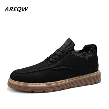 2019 Spring and Autumn Men's Leather Casual Shoes Trend Wild Warm High Quality Solid Color Comfortable Breathable Men's Shoes 
2019 Spring and Autumn Men's Leather Casual Shoes Trend Wild Warm High Quality Solid Color Comfortable Breathable Men's Shoes