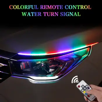 2pcs 60cm RGB DRL Slim Amber Sequential Flexible LED DRL For Headlight Strip Daytime Running Light With Remote Control
2pcs 60cm RGB DRL Slim Amber Sequential Flexible LED DRL For Headlight Strip Daytime Running Light With Remote Control