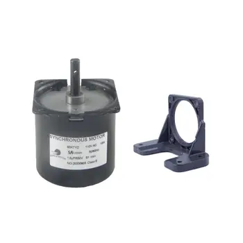 New Product 60KTY with Bracket AC Synchronous Motor 110V Low Speed 5/6RPM 8/10RPM 20/24RPM 60RP AC Synchronous for Electric Fan
New Product 60KTY with Bracket AC Synchronous Motor 110V Low Speed 5/6RPM 8/10RPM 20/24RPM 60RP AC Synchronous for Electric Fan